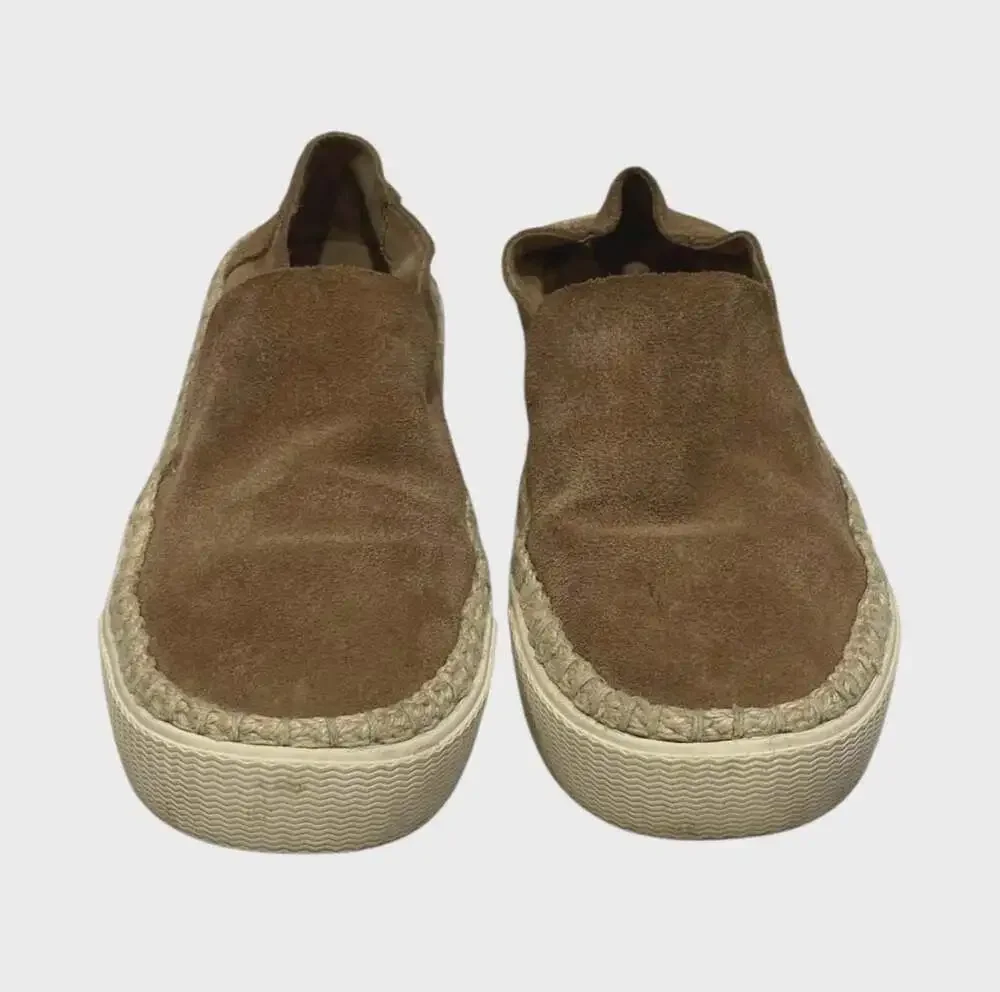 TOMS Women's Brown Suede Slip-On Espadrille Sneakers Size 7.5